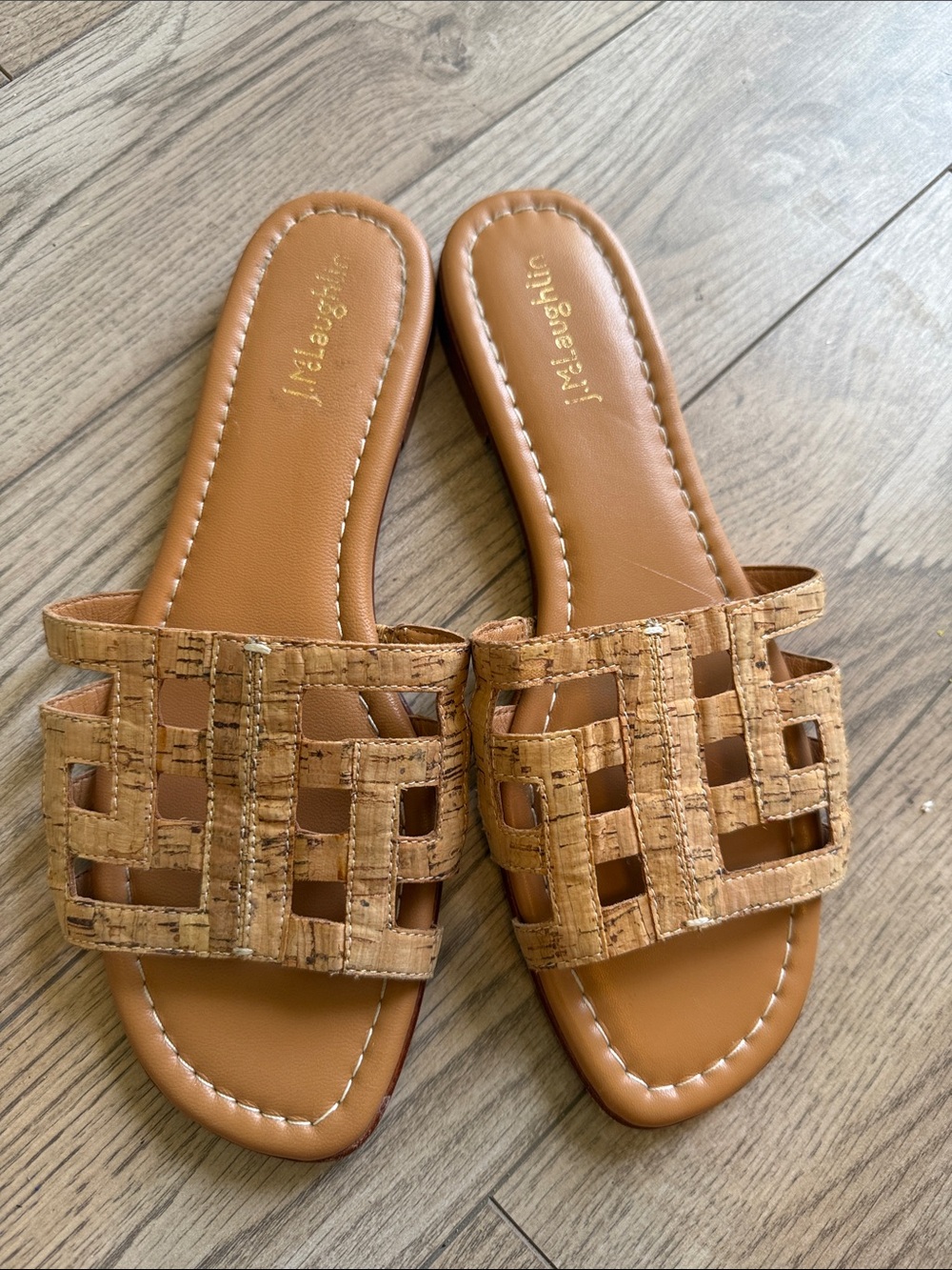 J. McLaughlin Willa Cork and Leather Sandal slide